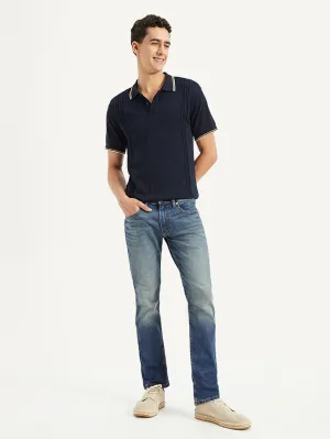 Men's 65504 Blue Skinny Fit Mid Rise Jeans Party Look Urban Explorer