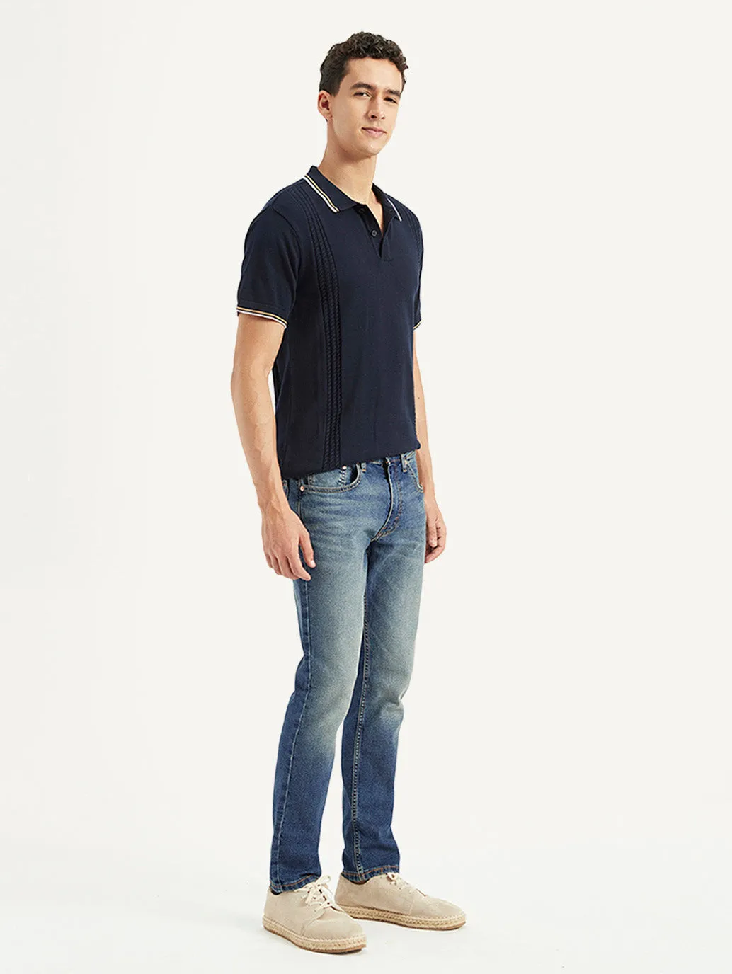 Summer Vibes Travel Ease Men's 65504 Blue Skinny Fit Mid Rise Jeans