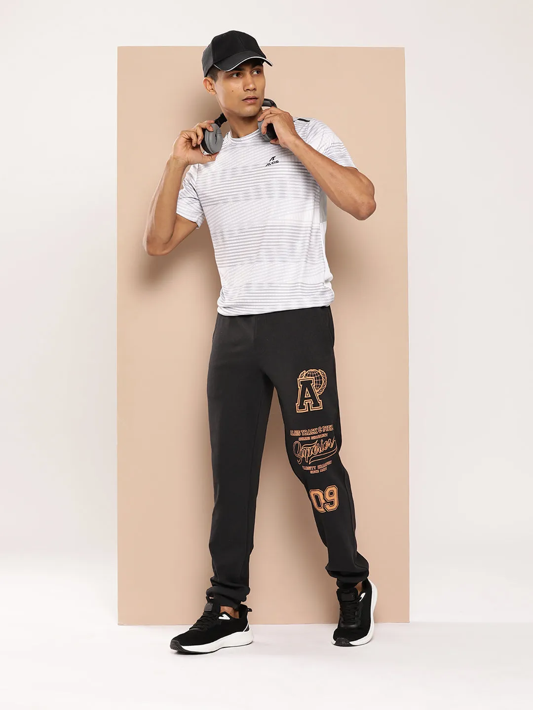 Athletic Track Joggers Wrinkle Free Fabric Easy Travel