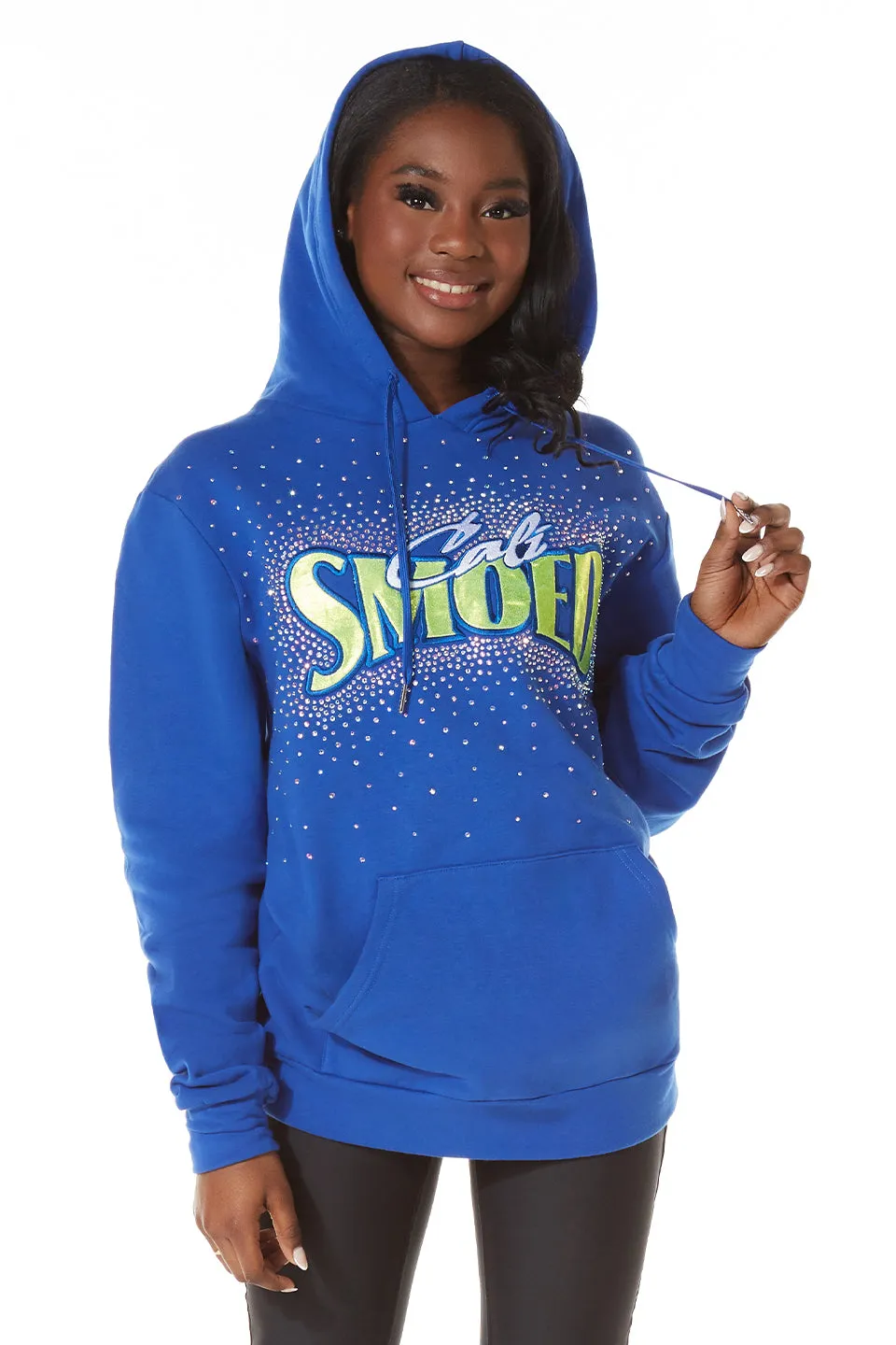 OrganicCotton Club SMOED Sparkle Hoodie in Royal Blue