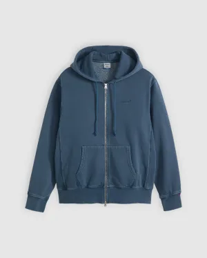 Premium Cotton Blend Travel Outfit Music Event Levi's? Authentic Full Zip Hoodie - Sargasso Sea GD