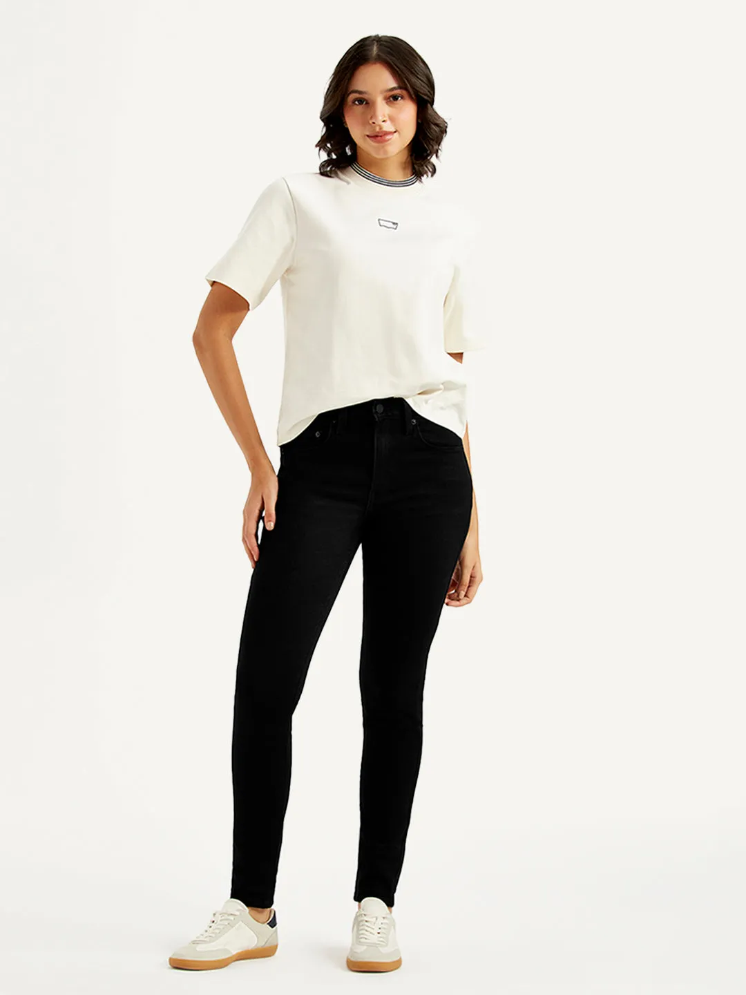 Shopping Day Vibrant Women's 721 Black Skinny Fit High Rise Jeans
