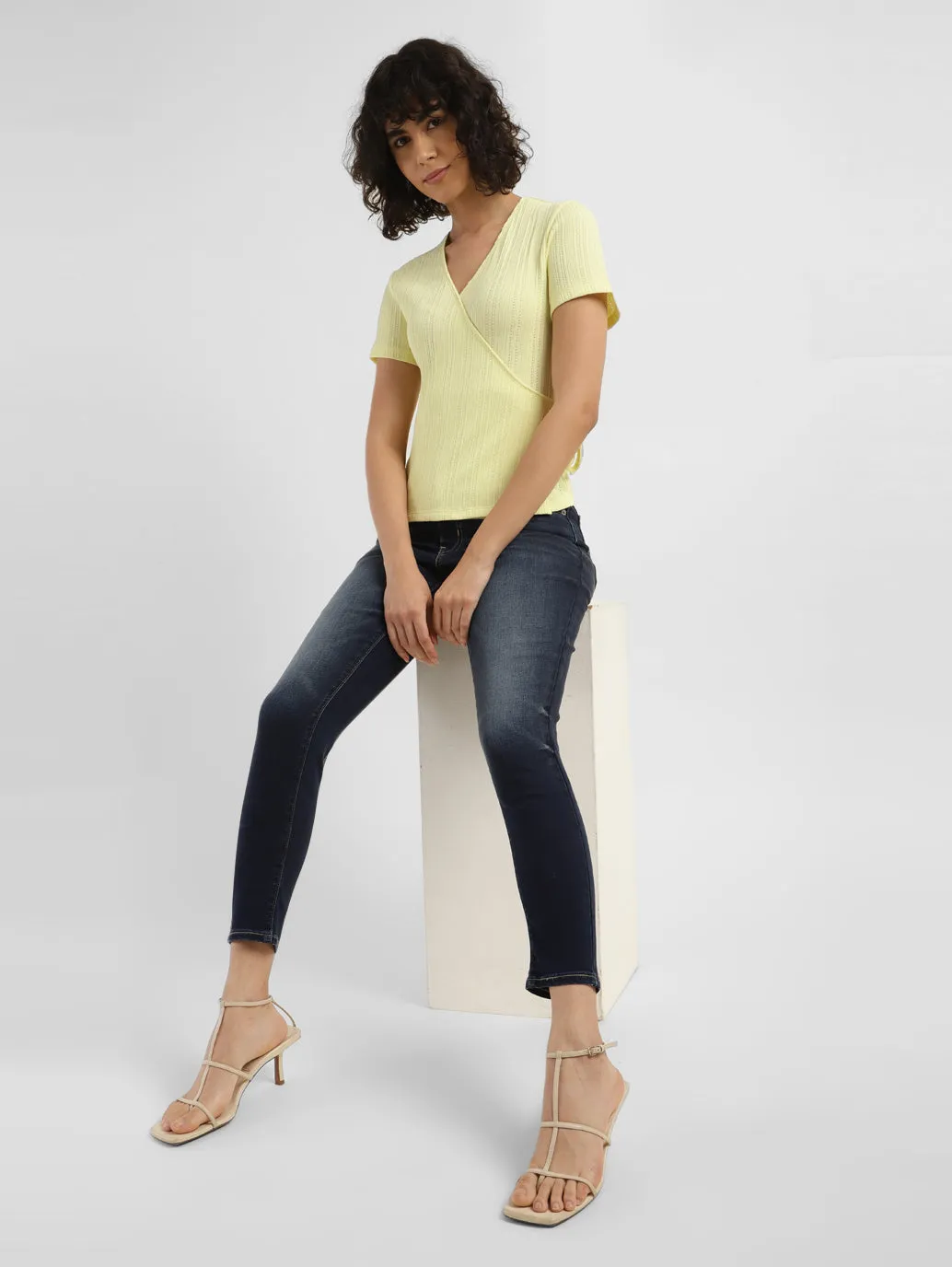Soft Touch Style Friendly Women's 721 Blue Skinny Fit High Rise Jeans