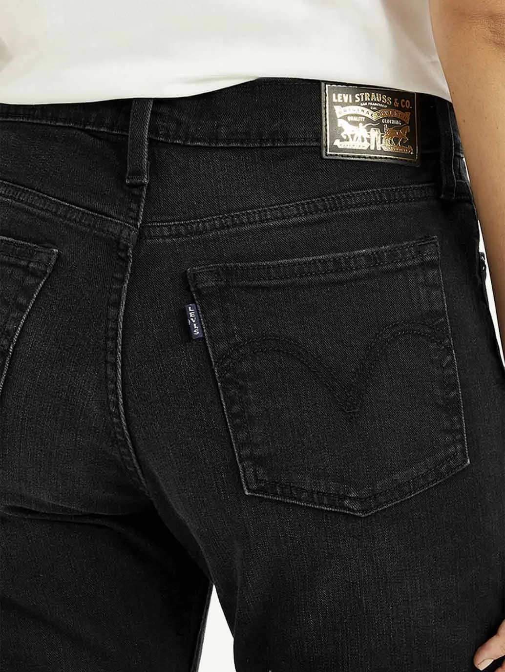 Classic Look Chill Comfort Women's Black Wedgie Bootcut Fit Mid Rise Jeans