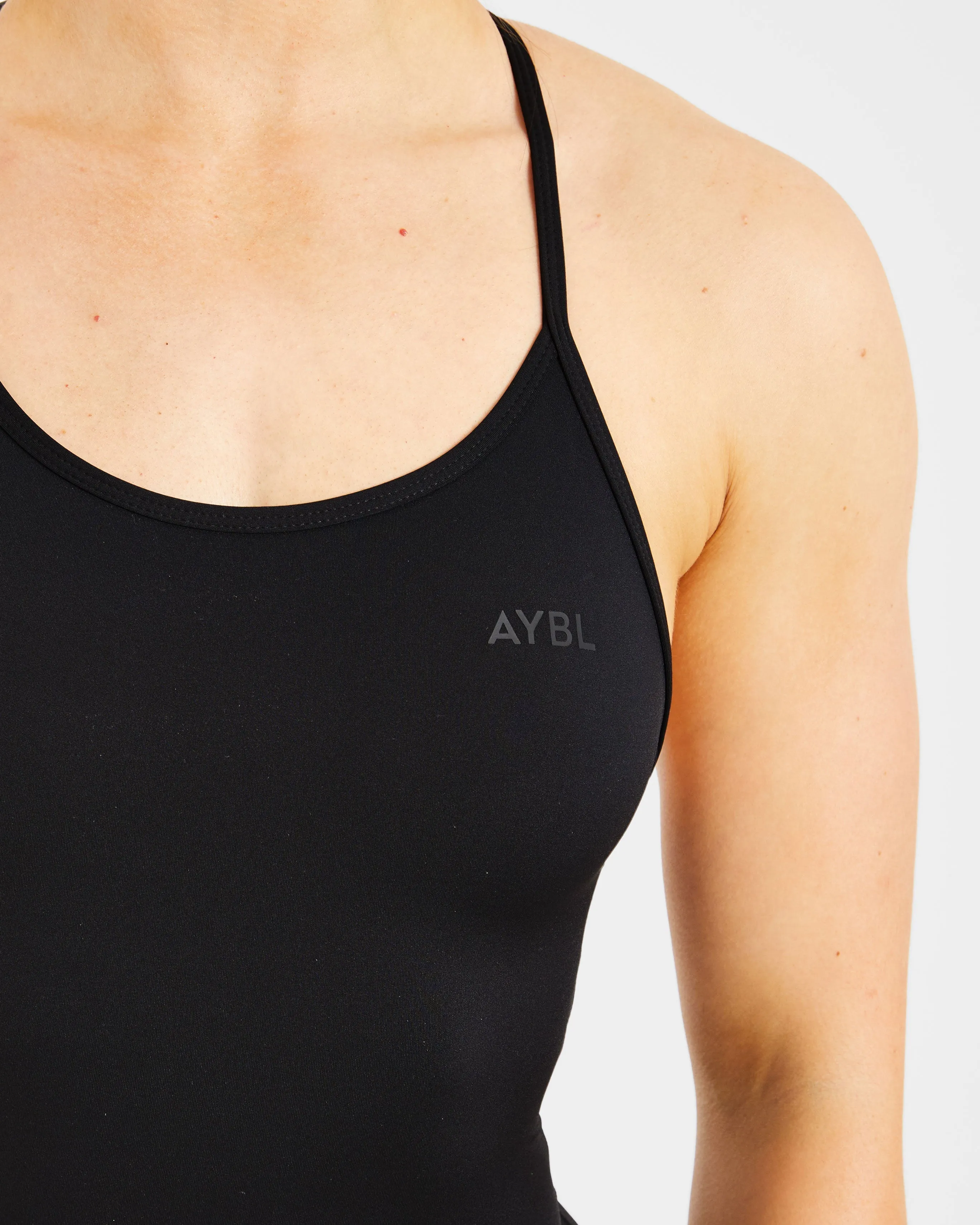 SoftenedEdges Sculpt Backless Flared All In One - Black