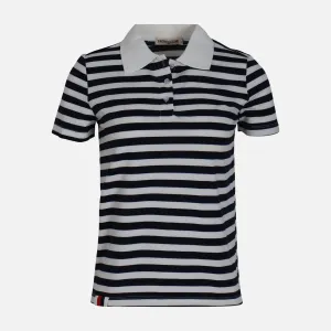 WOMEN STRIPES POLO Tropical Glow Mediterranean Air