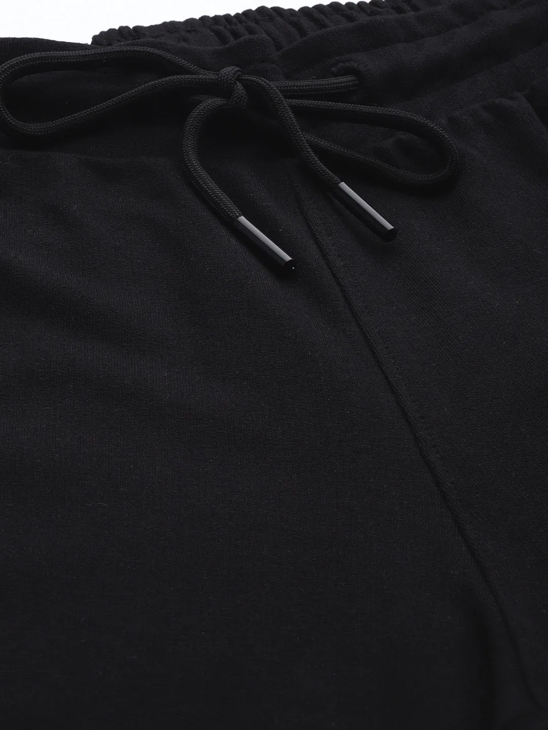 Water Resistant Finish Alcis Men Black Solid Slim Fit Track Pants