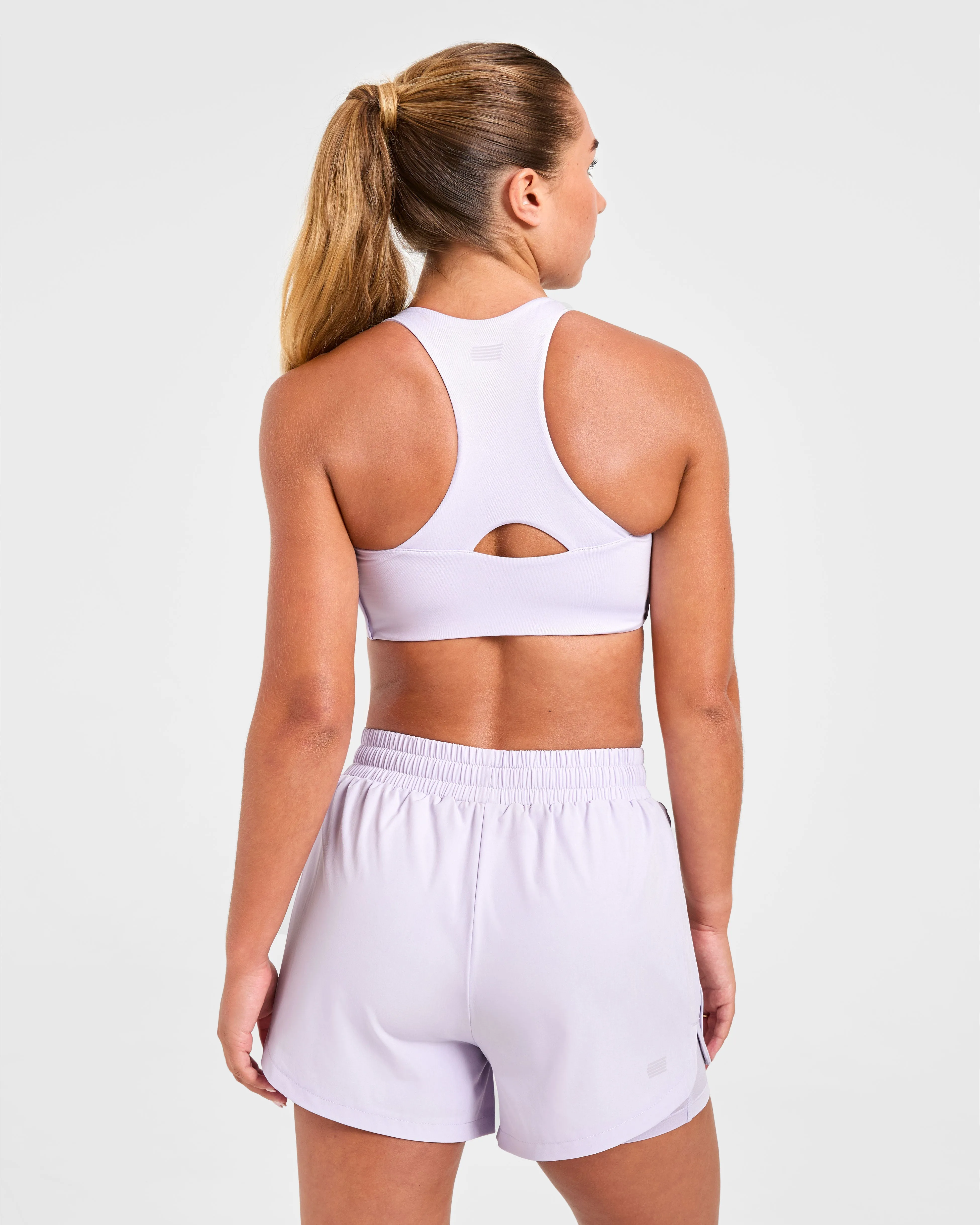 Run Sports Bra - Ice Lilac Durable Band