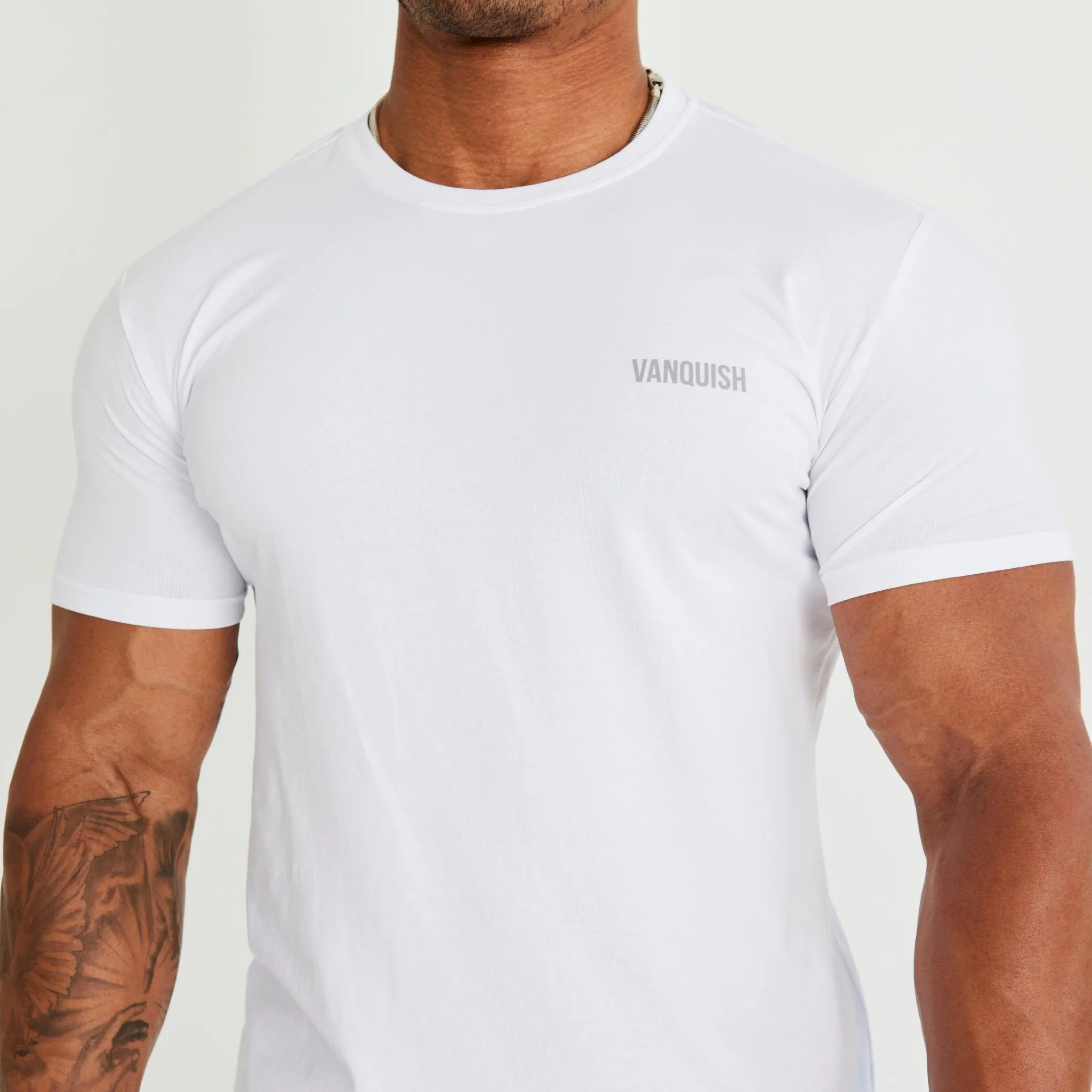 Relaxed Smart ZeroDistressFinish Vanquish Essential White Slim Fit Short Sleeve T Shirt
