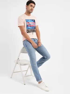 Modern Minimalist Fashion Lover Men's 511 Blue Slim Fit Mid Rise Jeans