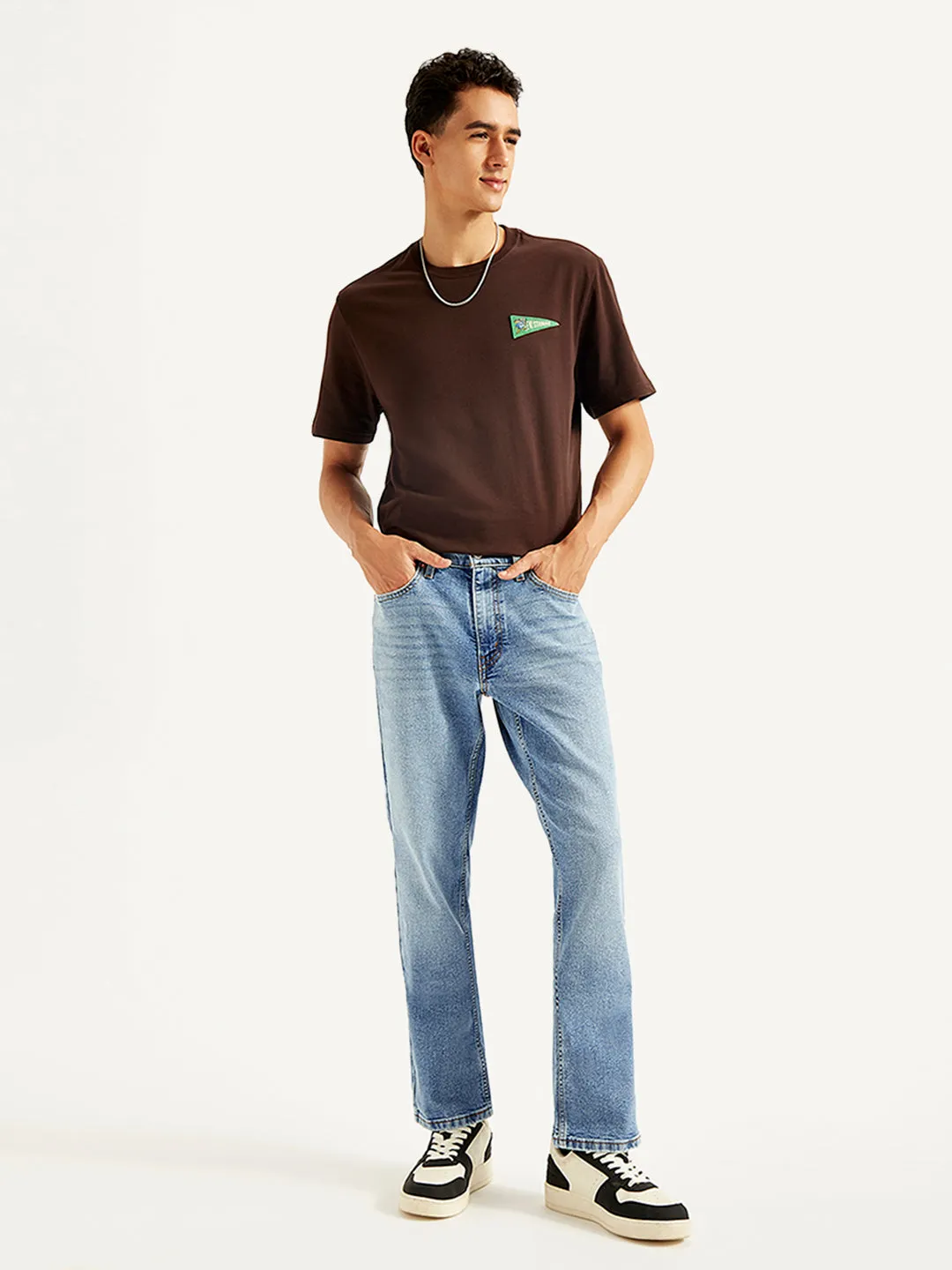 Men's 541 Blue Athletic Tapered Fit Mid Rise Jeans Daily Wear Nature Lover Fashion Piece