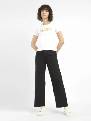 Style Upgrade Women's Black Loose Fit High Rise Jeans