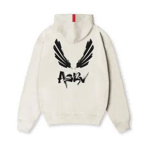 Modern Look 0874. Tech-Terry? Zip Pocket Hoodie - Stone "Brush Wings/ASRV"