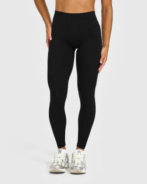 Move Naturally Unified High Waisted Pocket Leggings | Black Fitness Lover Moisture Wicking