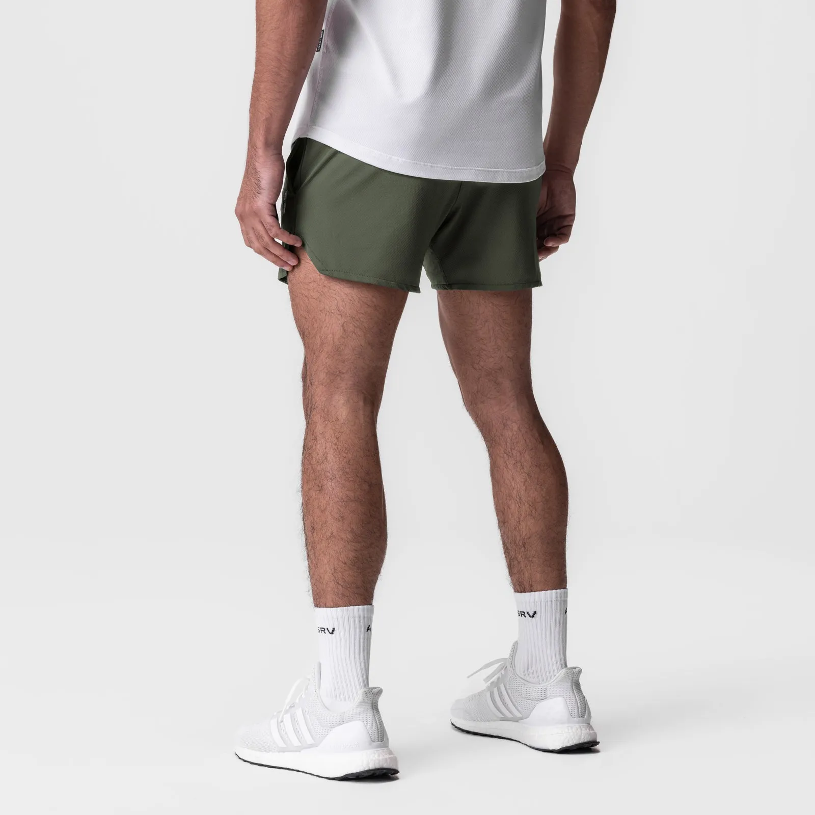 0993. AeroSilver? 5" Linerless Short - Olive Athletic Shorts