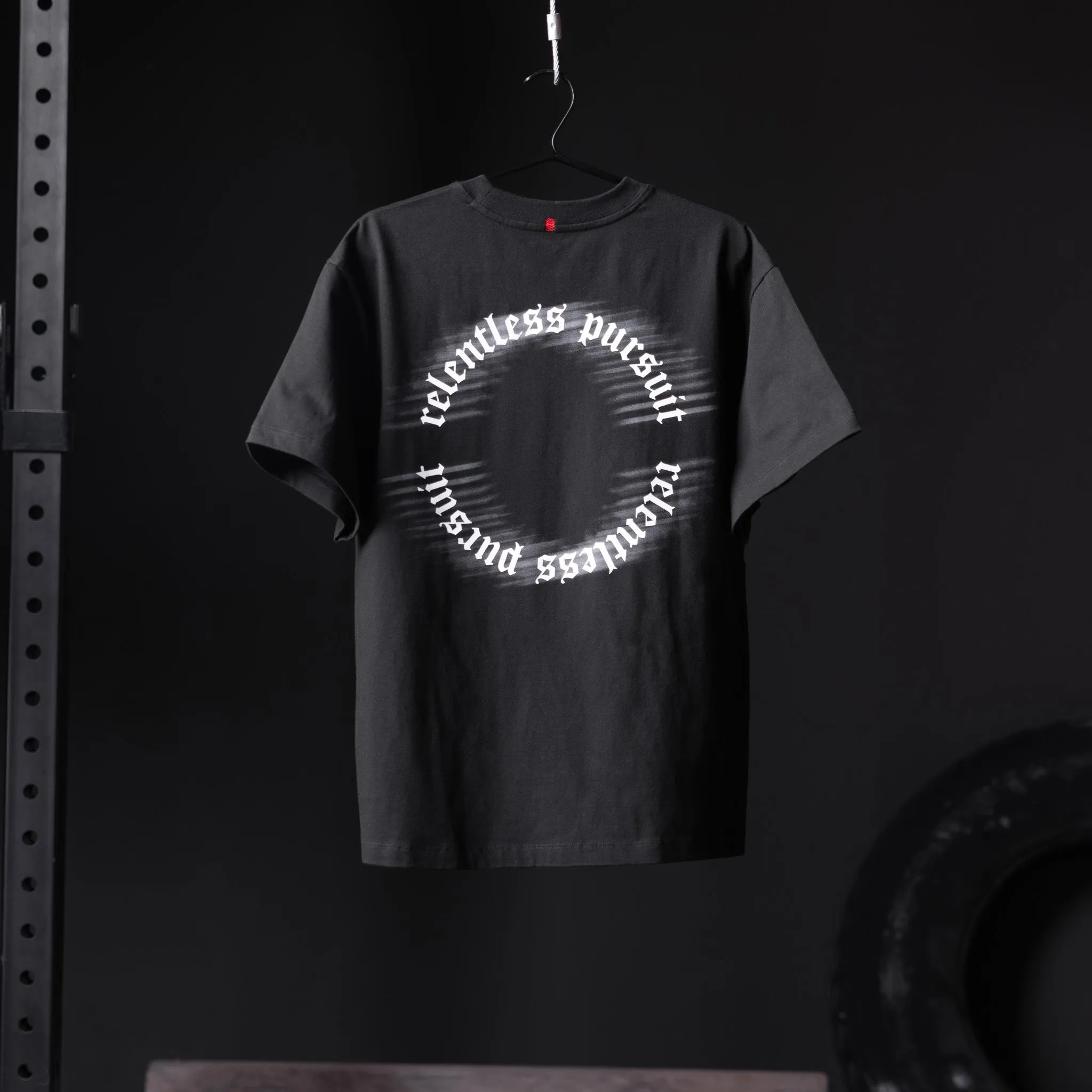 Set In Sleeve 0797. Tech Essential? Relaxed Tee - Black "RP Blur"