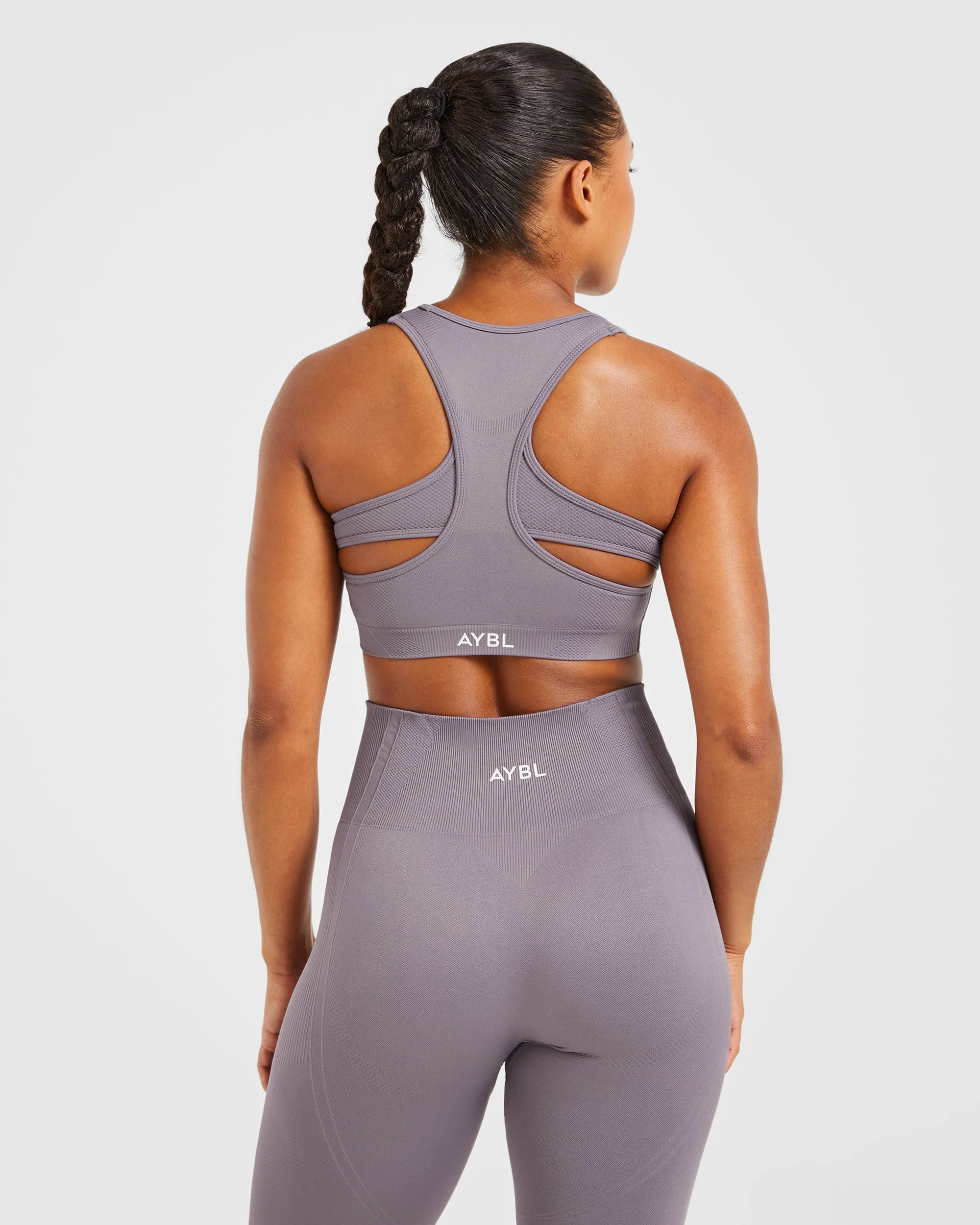 coordinate with other items Adjustable Hook Closure Balance V3 Seamless Sports Bra - Mauve