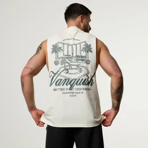 Vanquish Off Season Vintage White Sleeveless T Shirt Temperature Regulating
