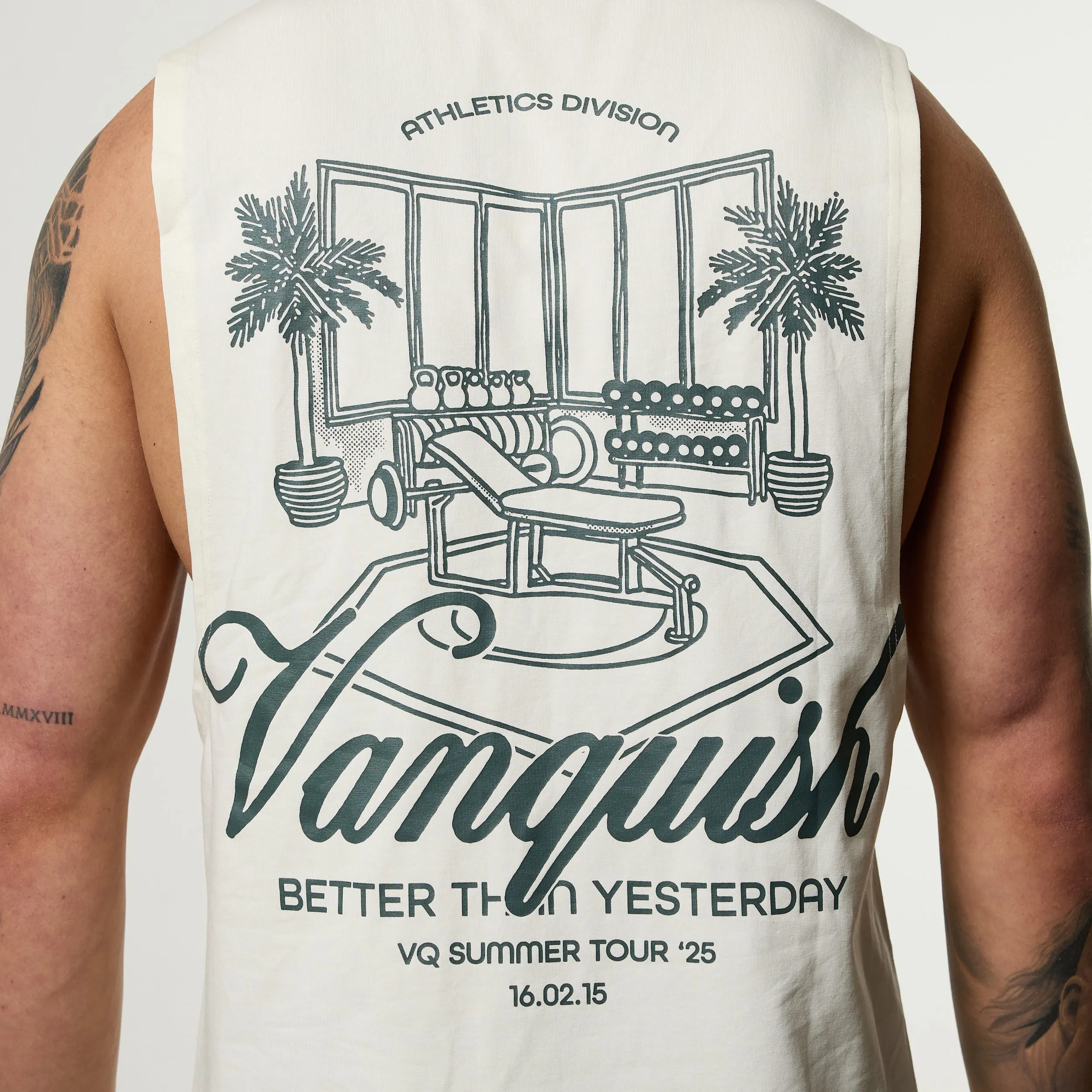 Smooth Look Vanquish Off Season Vintage White Sleeveless T Shirt
