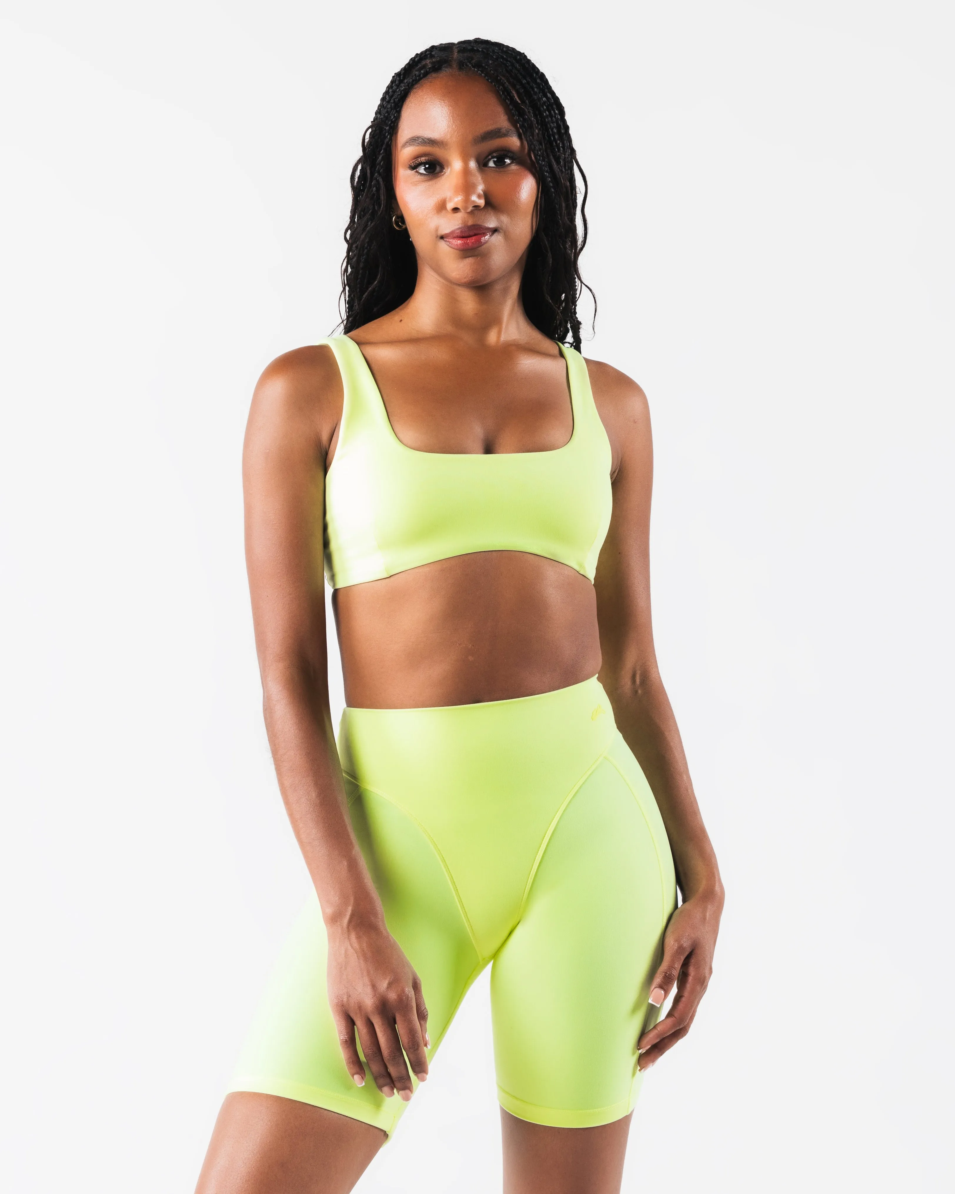 Olivia Sculpt Bra - Solar Thin Straps Short fit seams