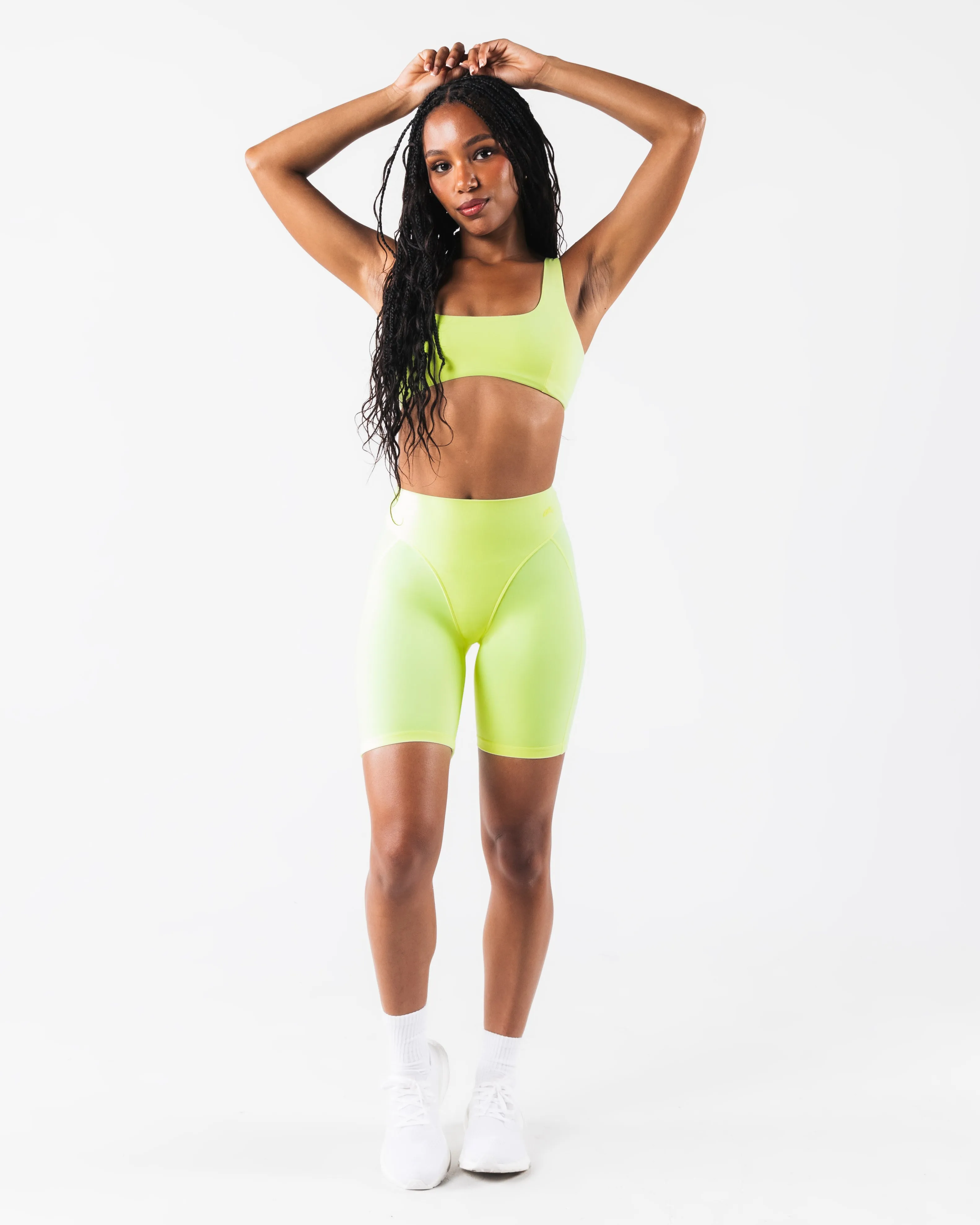 Olivia Sculpt Bra - Solar Athletes in training Ribbed waistband seams