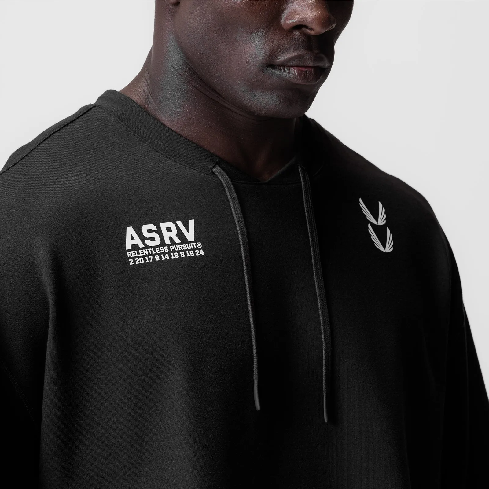 Ultra Soft Finish 0945. Micro-Terry Warm-Up Tee - Black