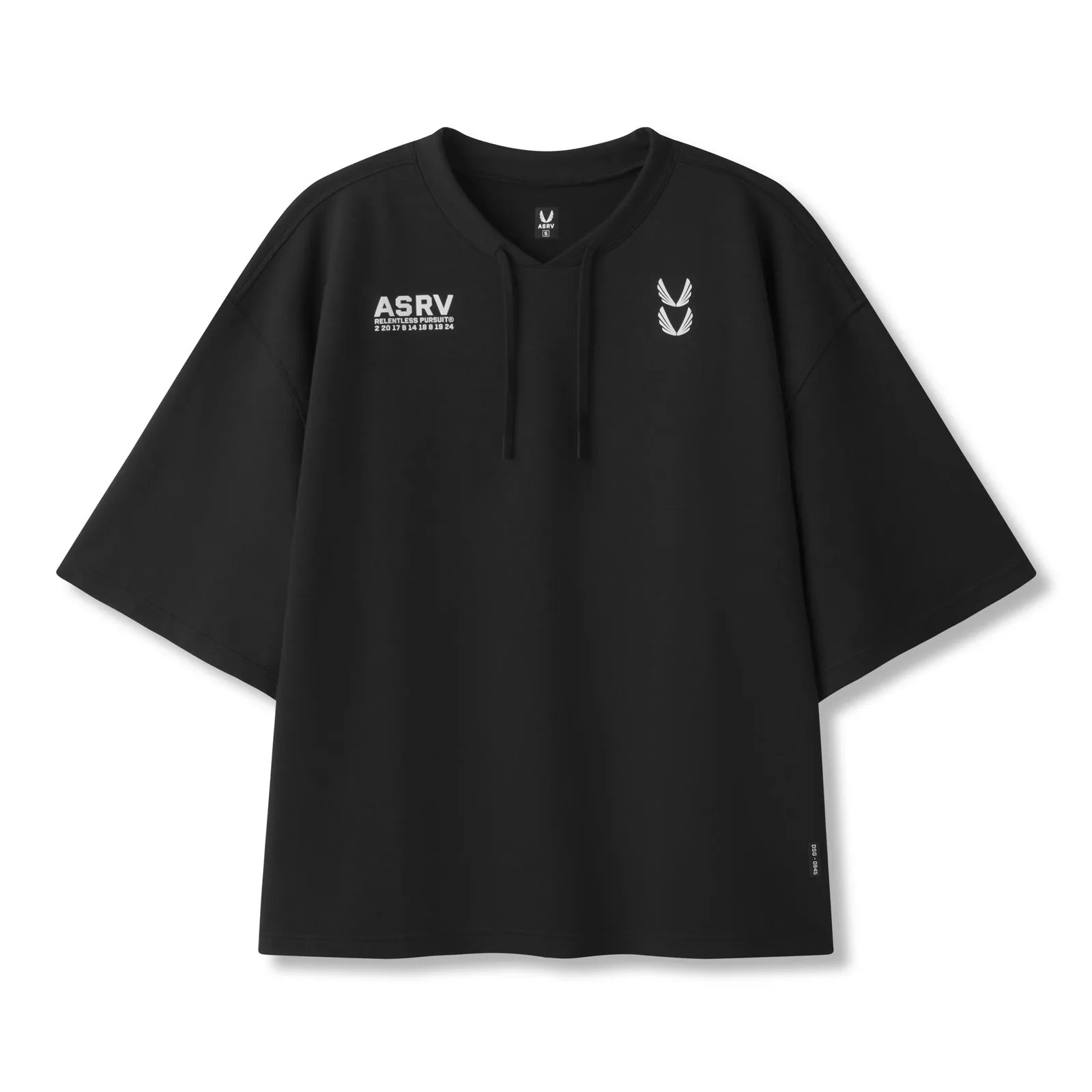 0945. Micro-Terry Warm-Up Tee - Black Fresh Vibes
