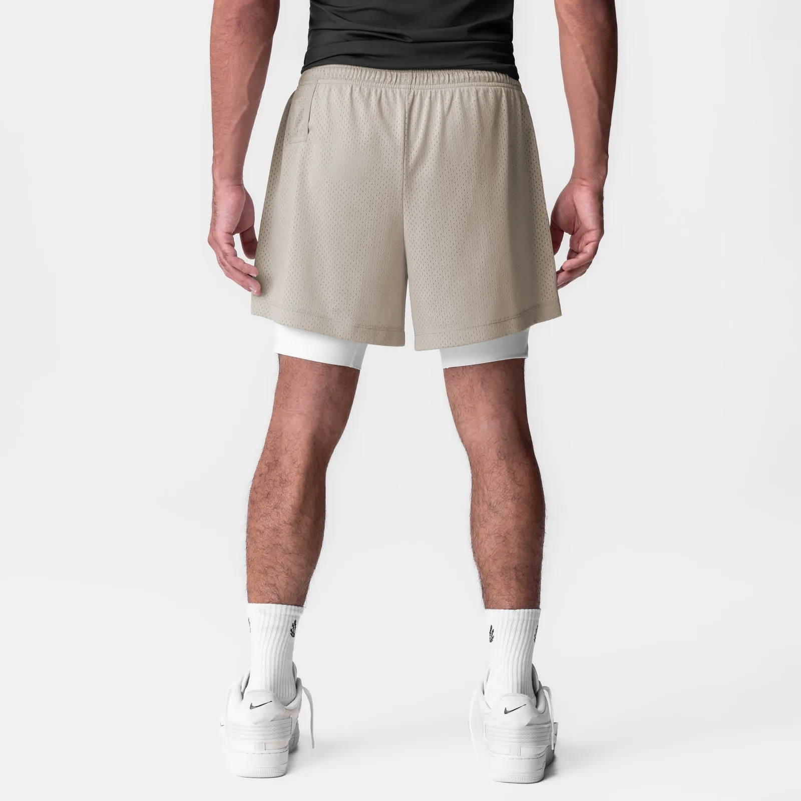 0991. Ion-Mesh 5" Liner Short - Chai Fitness Friendly button fly