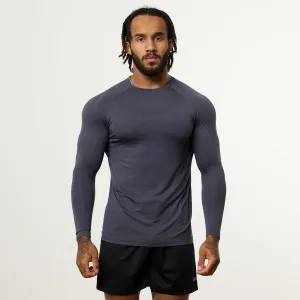 mix and match Vanquish Ultra Soft Denim Blue Long Sleeve Slim Fit T Shirt