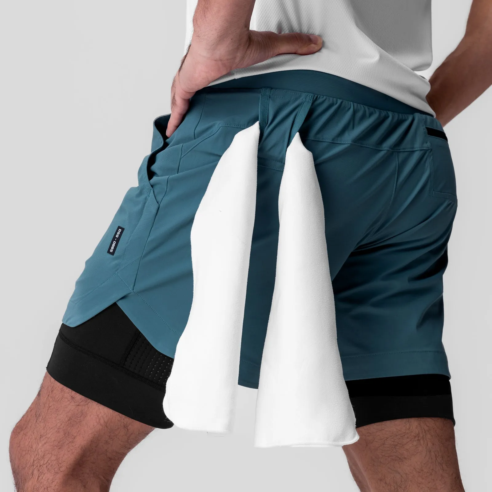 TemperatureRegulating Free Movement 0865. Tetra-Lite? 5" Liner Short - Storm "Wings"/Black