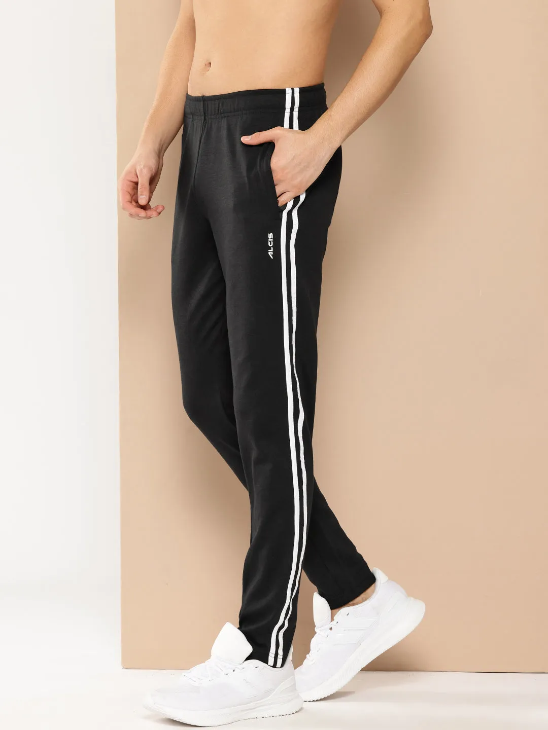 Alcis Men Peknit Pant Compression Support Lining Raw edge