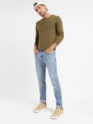 Balanced Look Men's 512 Blue Slim Tapered Fit Mid Rise Jeans