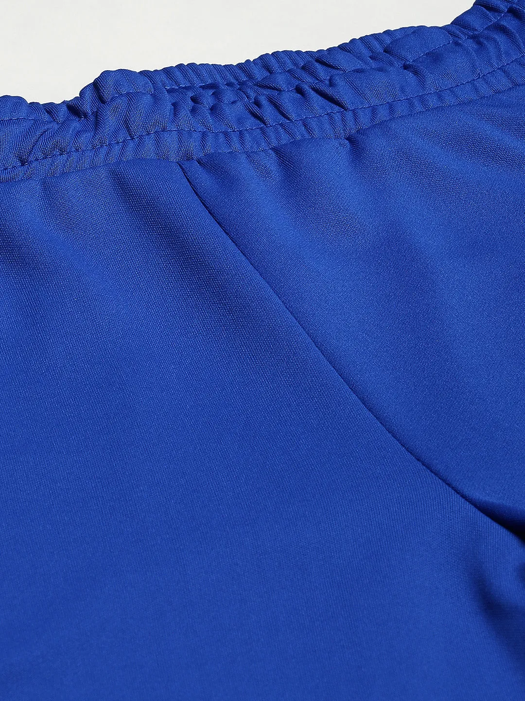 Hidden Zip Pockets Alcis Men Blue Solid Slim Fit Running Track Pants