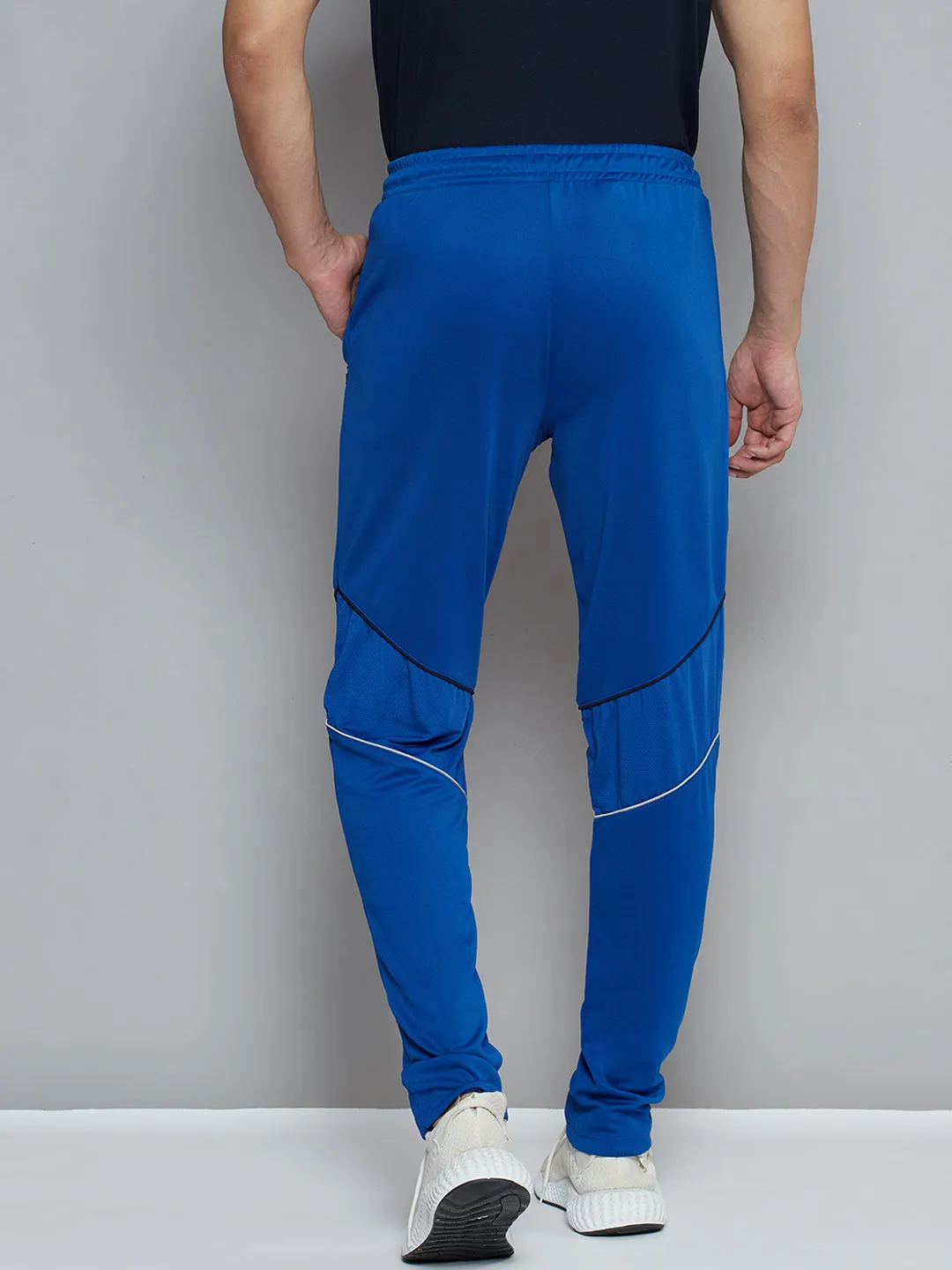 Non Restrictive Alcis Men Blue Solid Slim Fit Running Track Pants