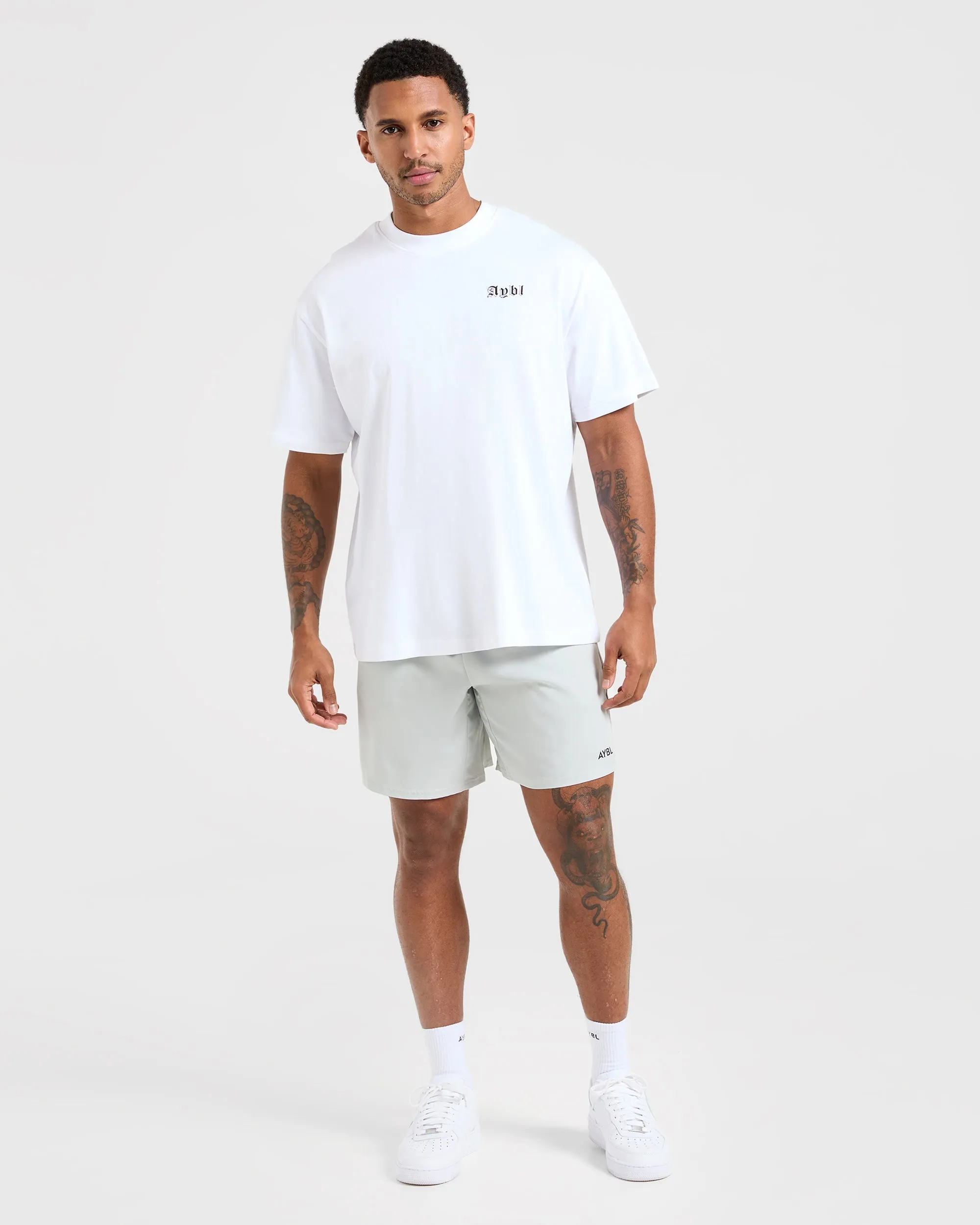 concert outfit Wrinkle Free Fabric Core 7" Shorts - Ice Grey
