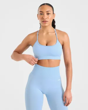 Empower Seamless Sports Bra - Sky Blue Outdoor Clothing