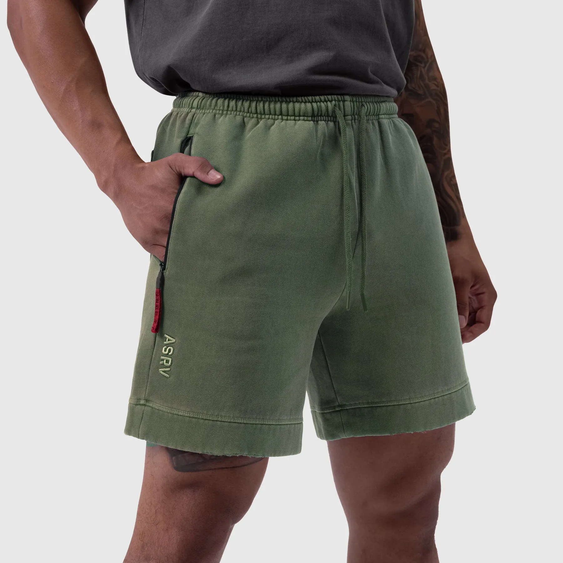Anti Static Technology 0921. Tech Essential? Sweat Short - Faded Olive