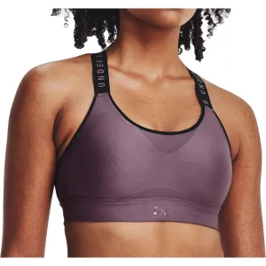 Under Armour Infinity High Womens Sports Bra - Purple Seamless Fabric All Day Wear Comfort