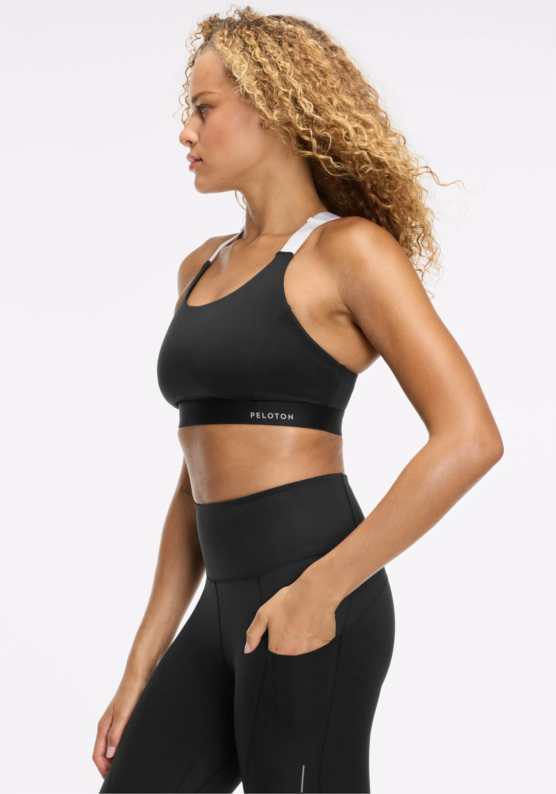 PaceForm Enhanced Support Racerback Bra Drawstring closure seams