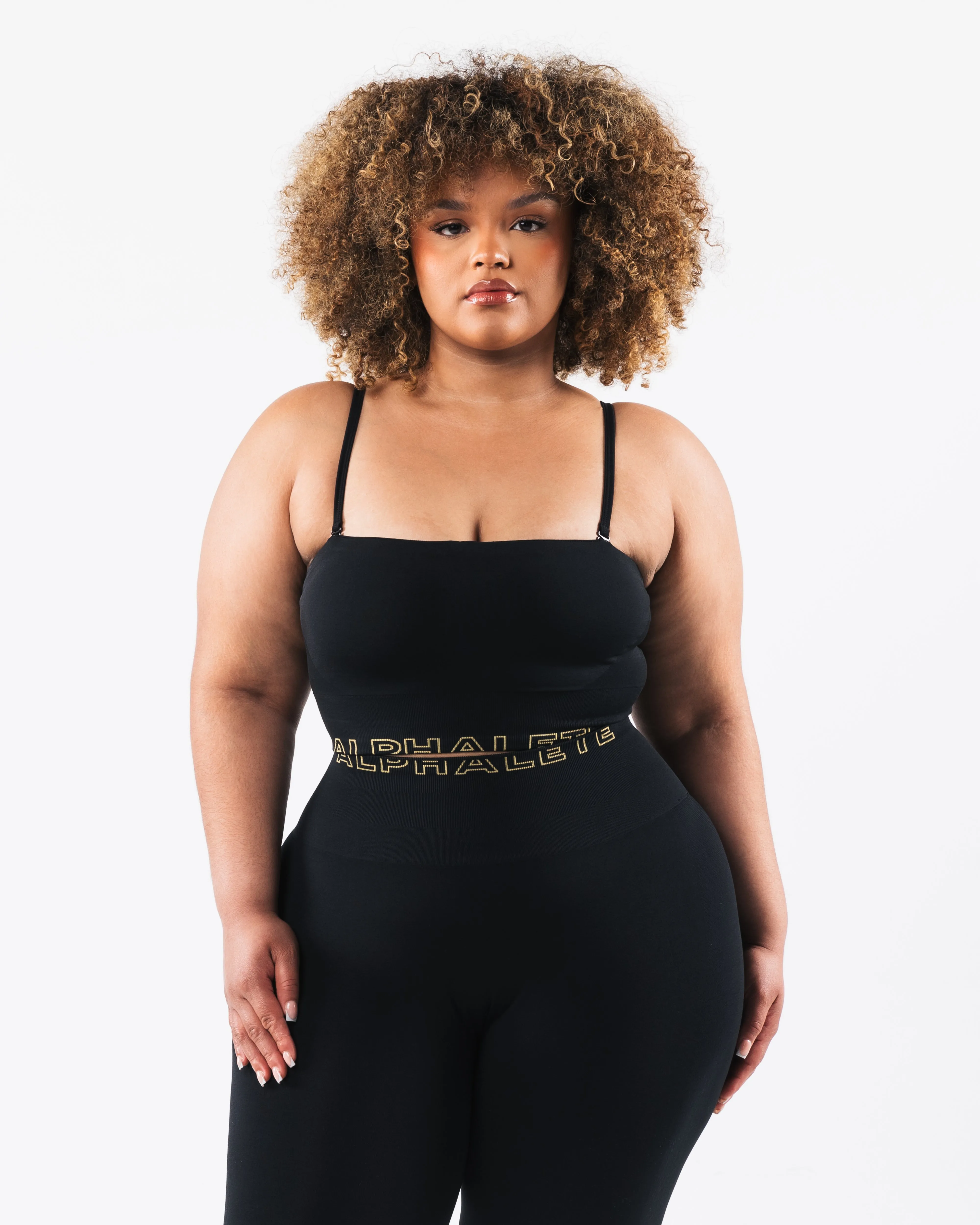 Shape retention seams Amplify Gemini Bra - Black SE