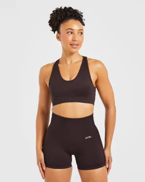 Tension Dispersion System Balance V3 Seamless Sports Bra - Dark Brown