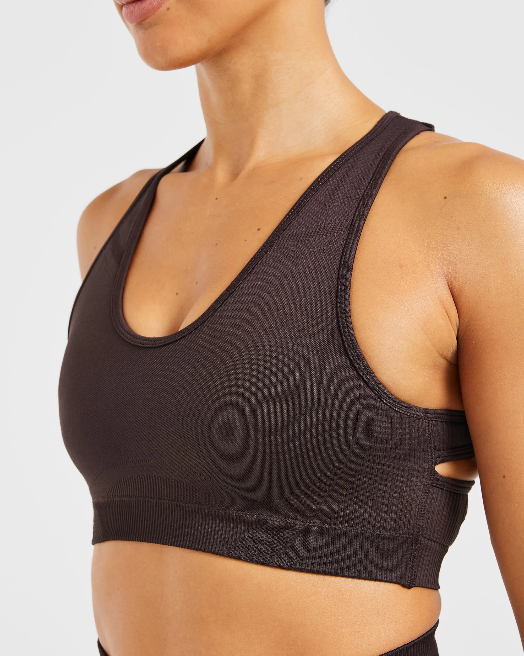 Classic Balance V3 Seamless Sports Bra - Dark Brown