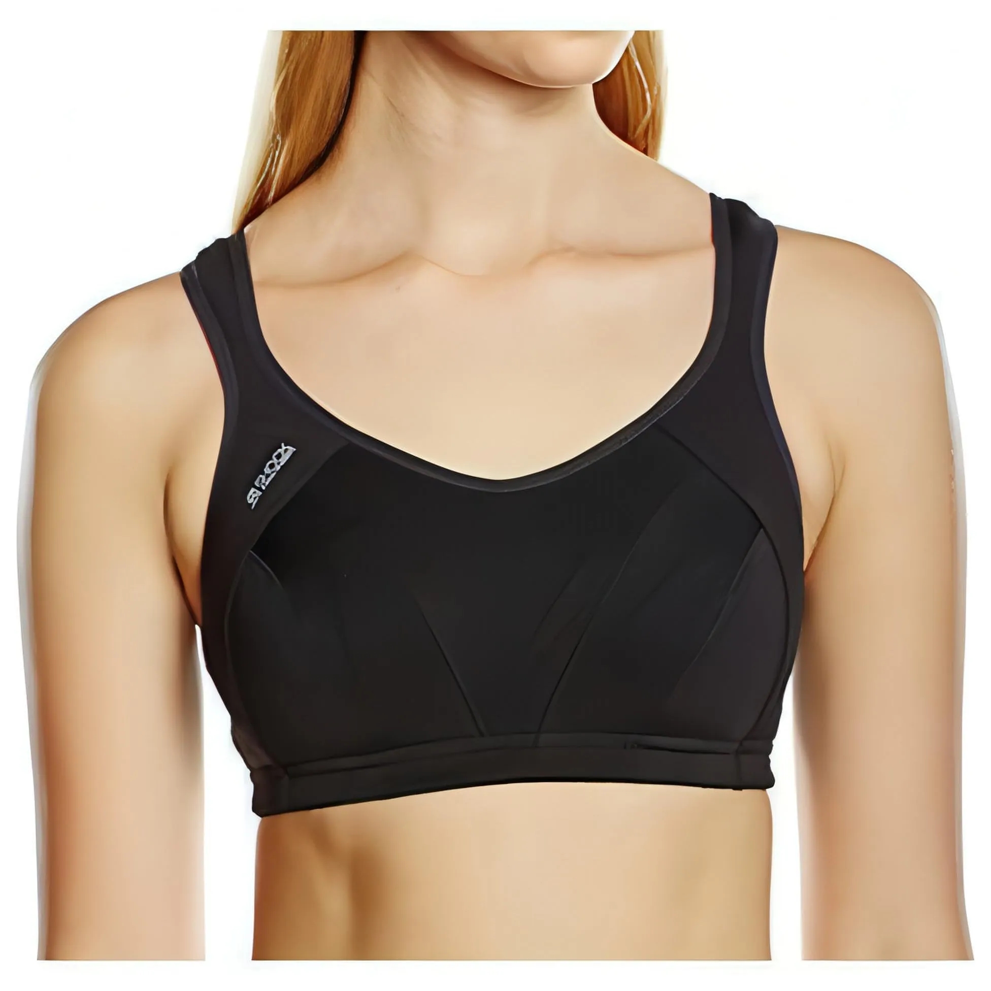 Satin sports outfit Soft Lace Shock Absorber Active Multi Womens Sports Bra - Black