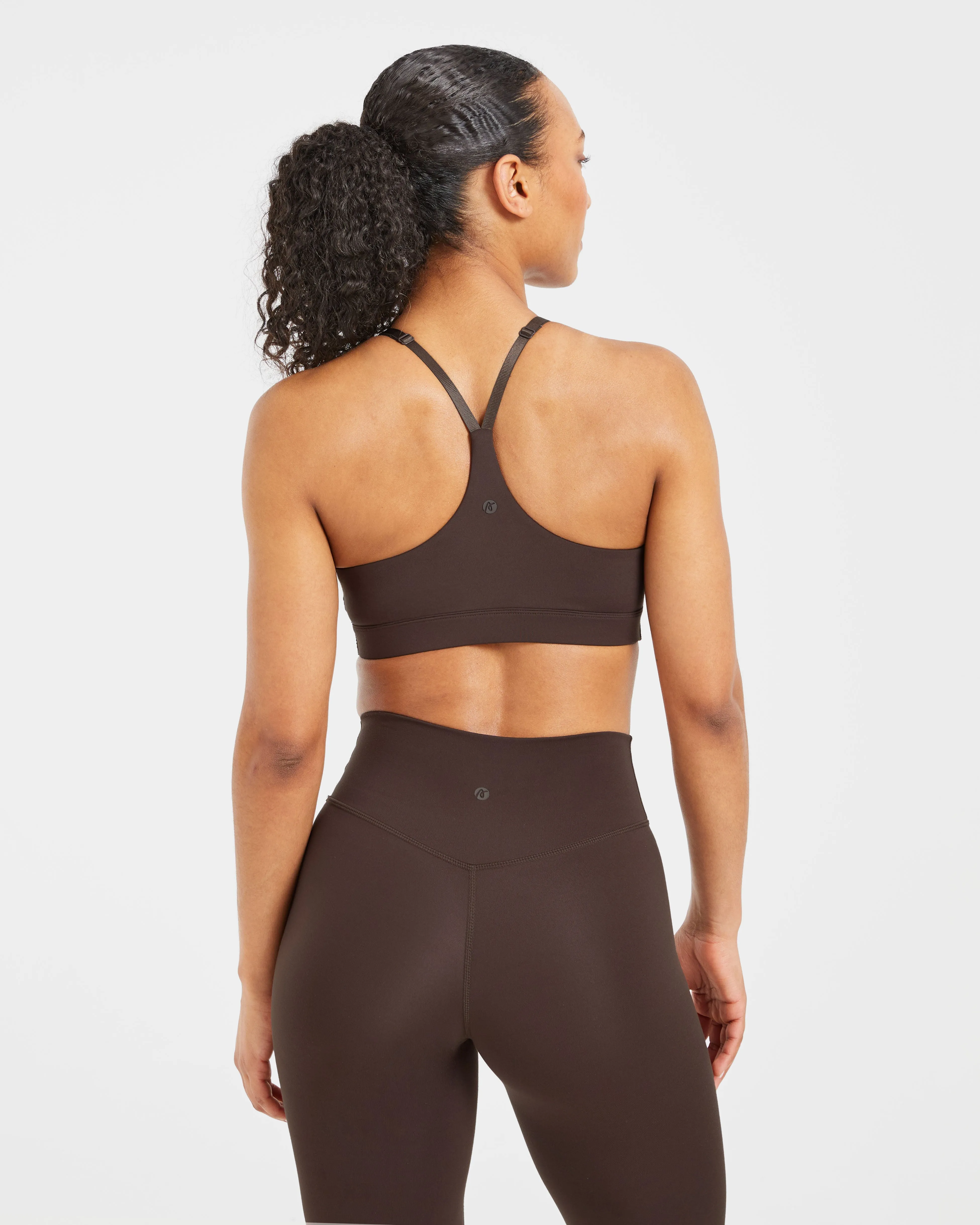 Smooth Cup Staple Sports Bra - Coffee Brown