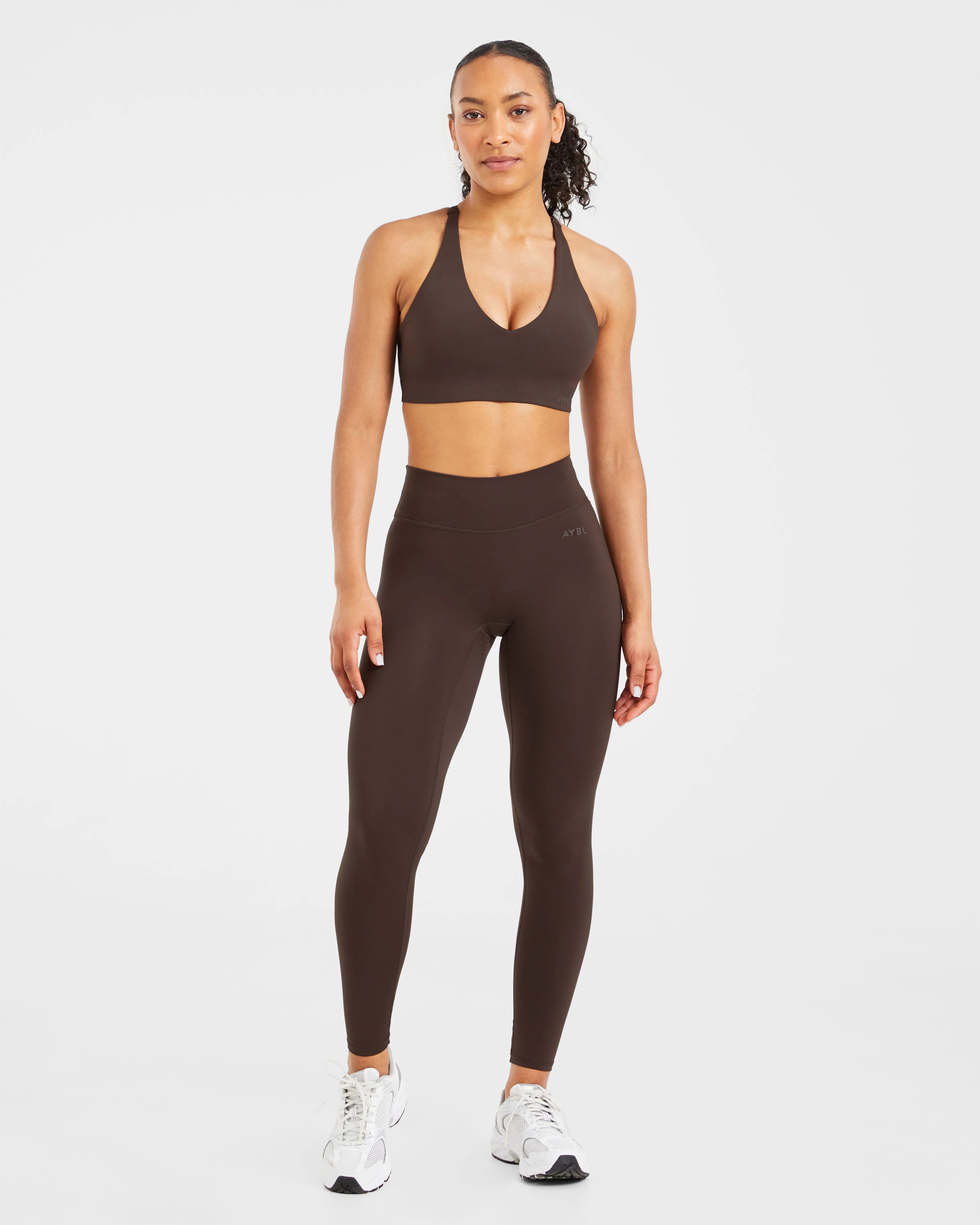 Staple Sports Bra - Coffee Brown Animal Print