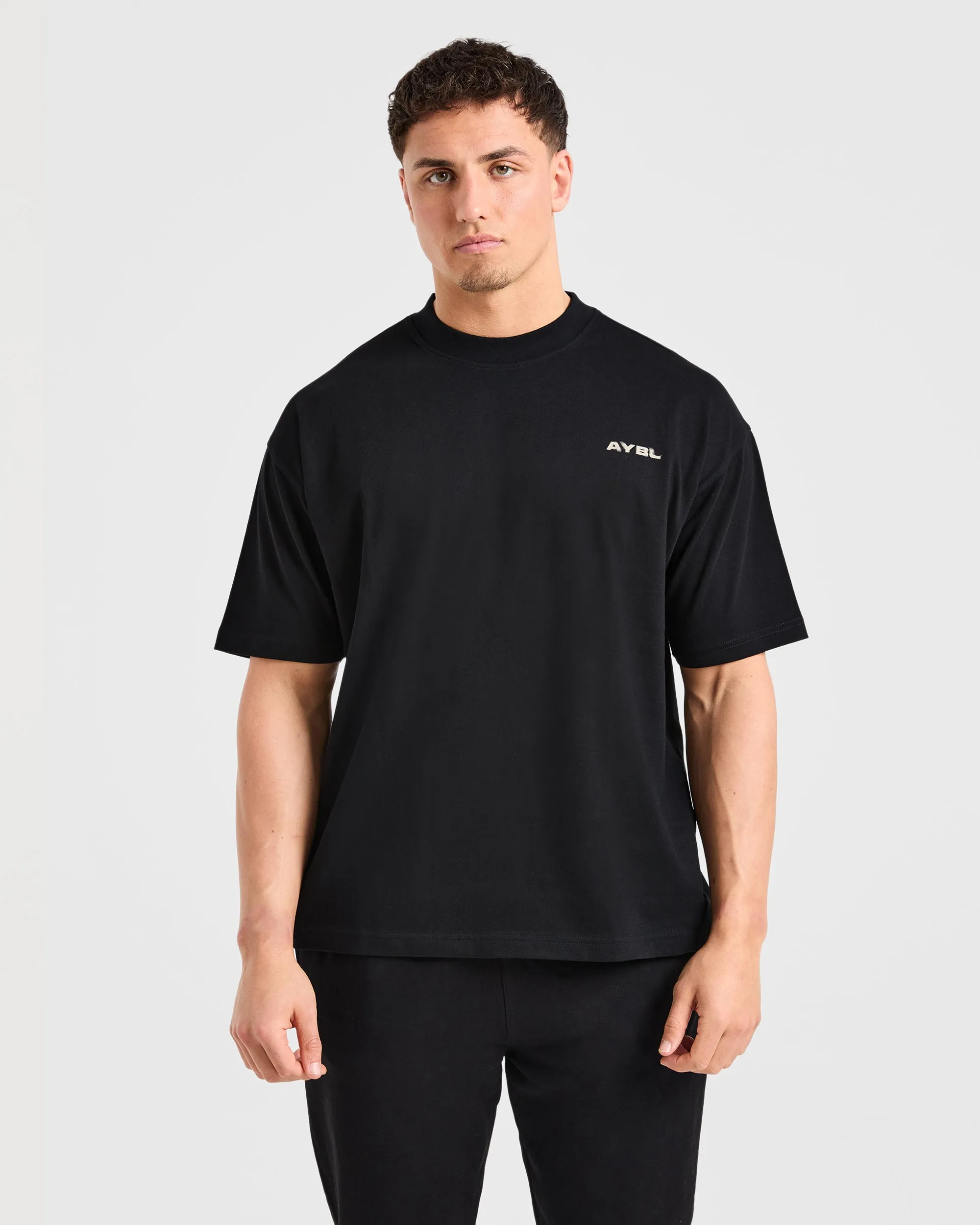 Blur Oversized T Shirt - Black Chic Comfort Style