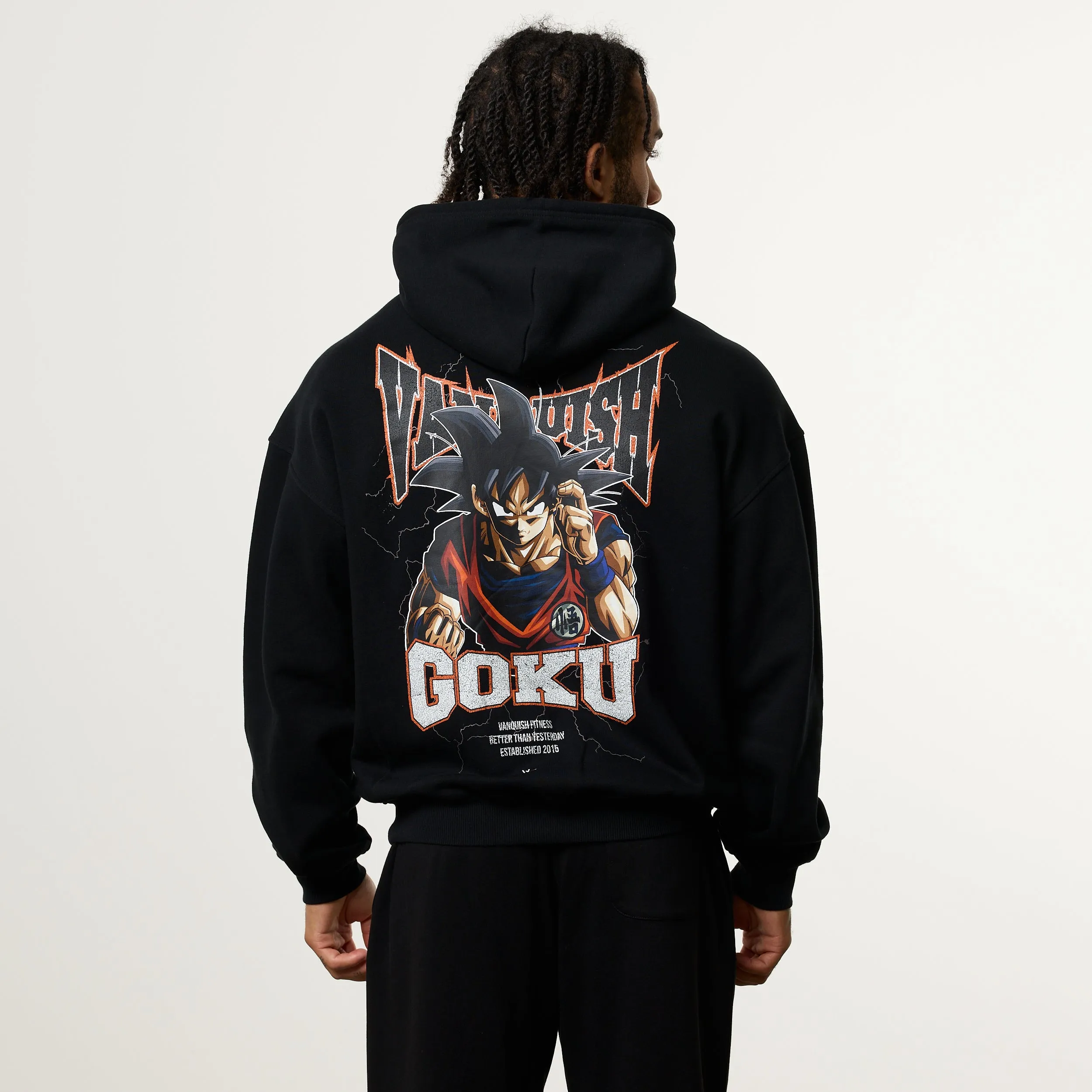Soft Touch Feel Vanquish DBS Goku Black Hoodie