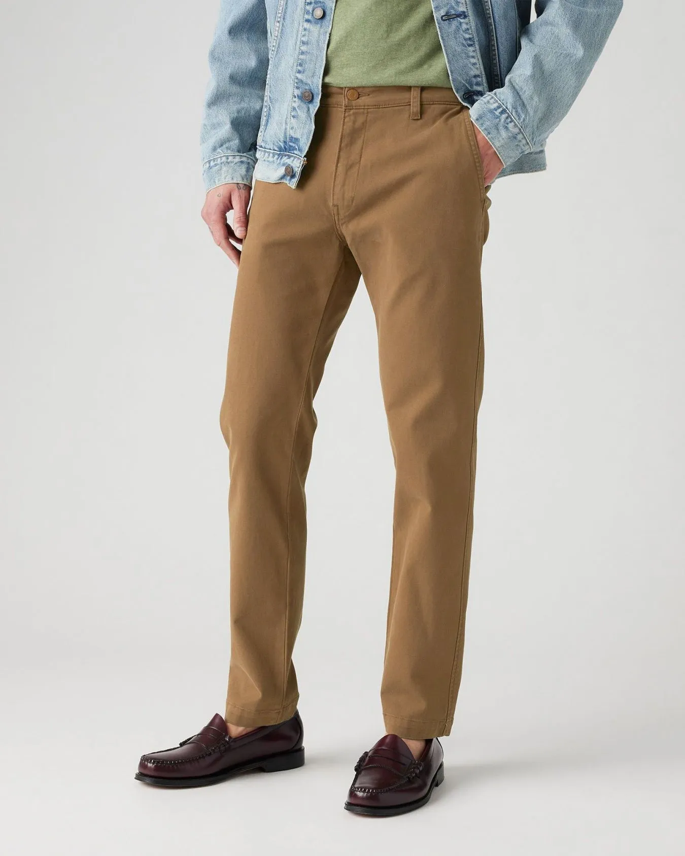 Levi's? XX Chino Standard II Regular Tapered Mens Chinos - Karla Brown Shady GD Sandblasted Details