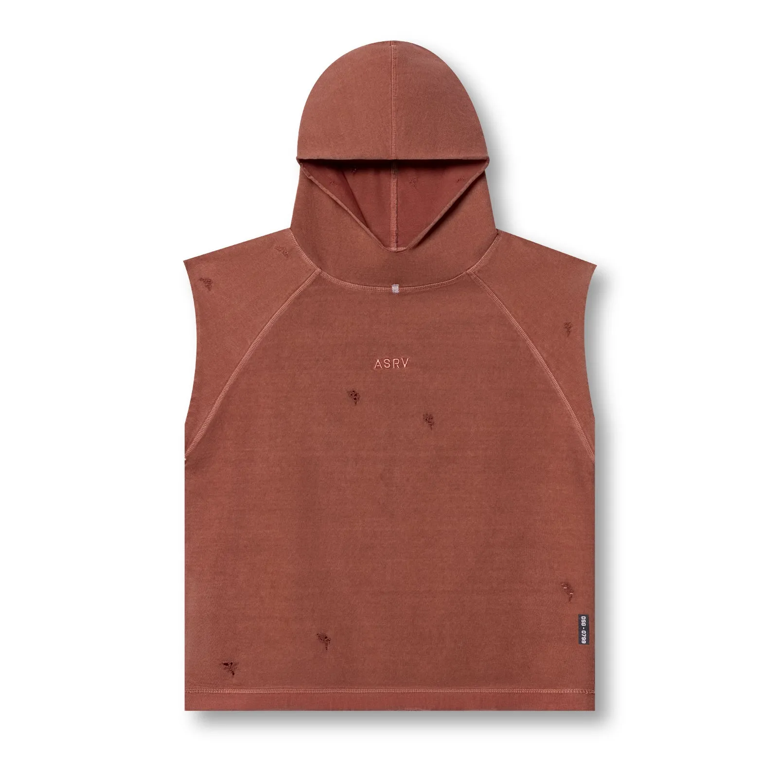 Warm Layer Snowboarding wear 0799. Tech Essential? Cutoff Hoodie - Faded Brick