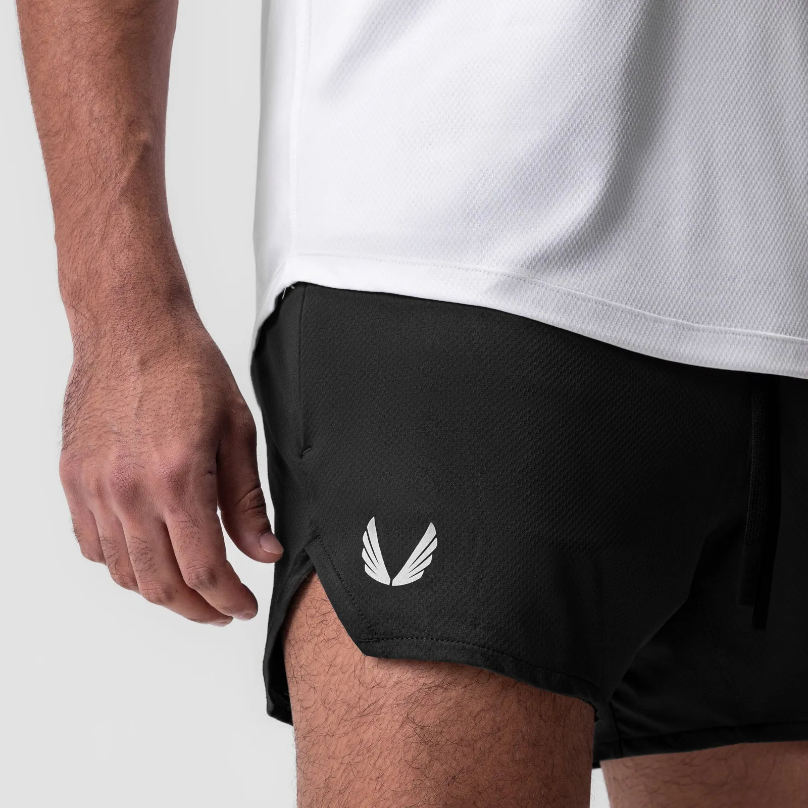 spring shorts 0993. AeroSilver? 5" Linerless Short - Black